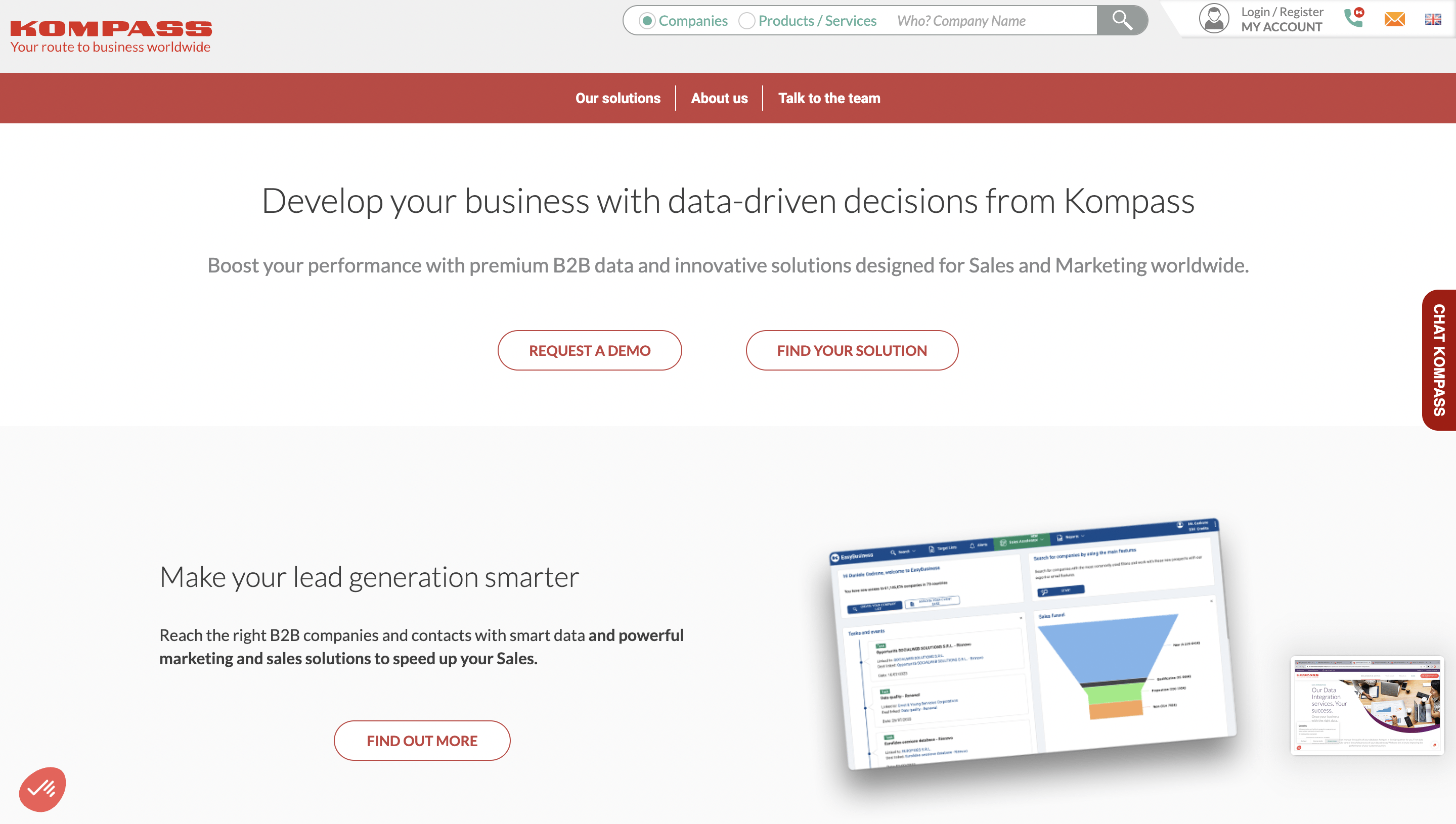 Introducing the All-New Kompass.com Homepage and Product Pages:   Elevating Your Experience and Boosting Lead Generation!